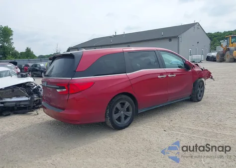 2022 Honda Odyssey Ex z USA, uszkodzony, nr VIN 5FNRL6H53NB005686